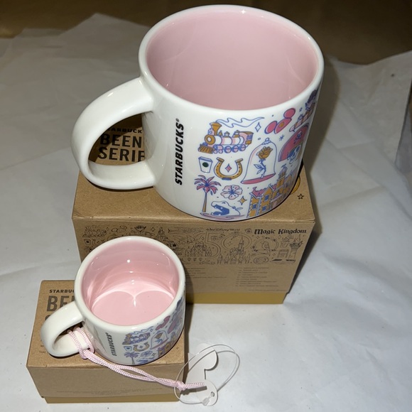 (2) DISNEY Magic Kingdom “BEEN THERE MUGS” Starbucks Disney 50th Anniversary - Picture 11 of 15